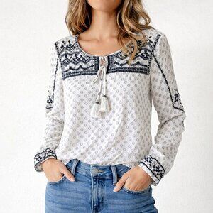 🔥 4 for $20 DEAL 🔥Cortefiel Boho Peasant Blouse – Size L